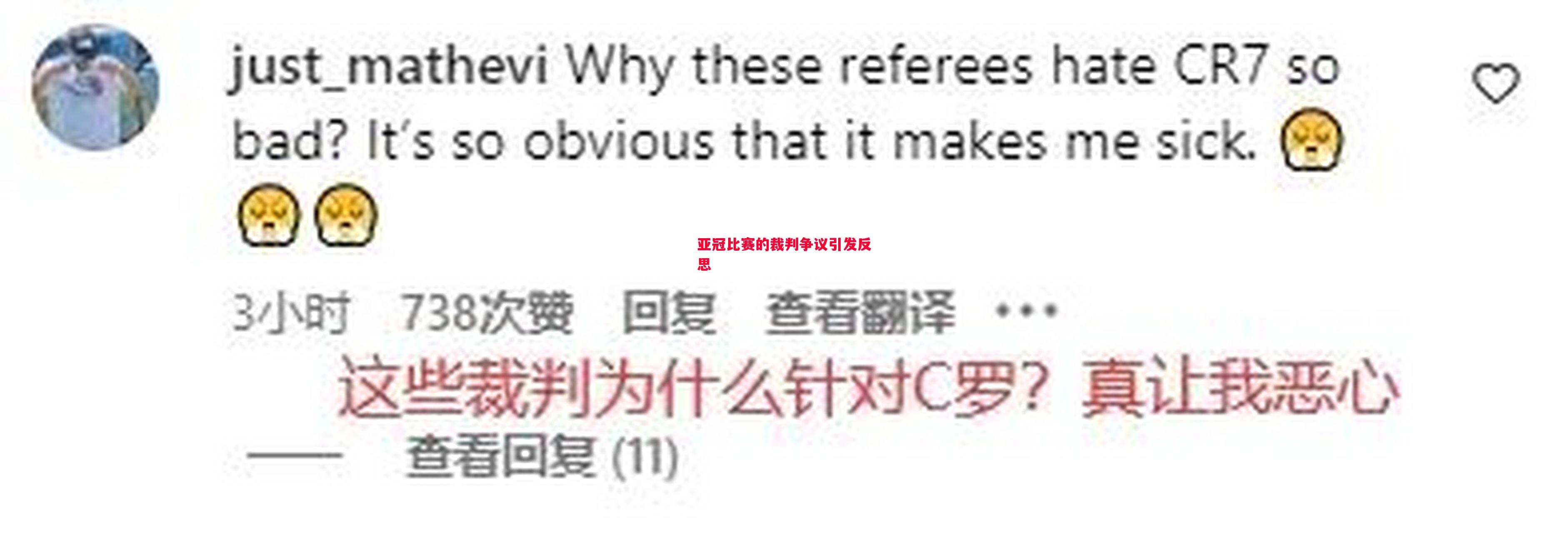 亚冠比赛的裁判争议引发反思