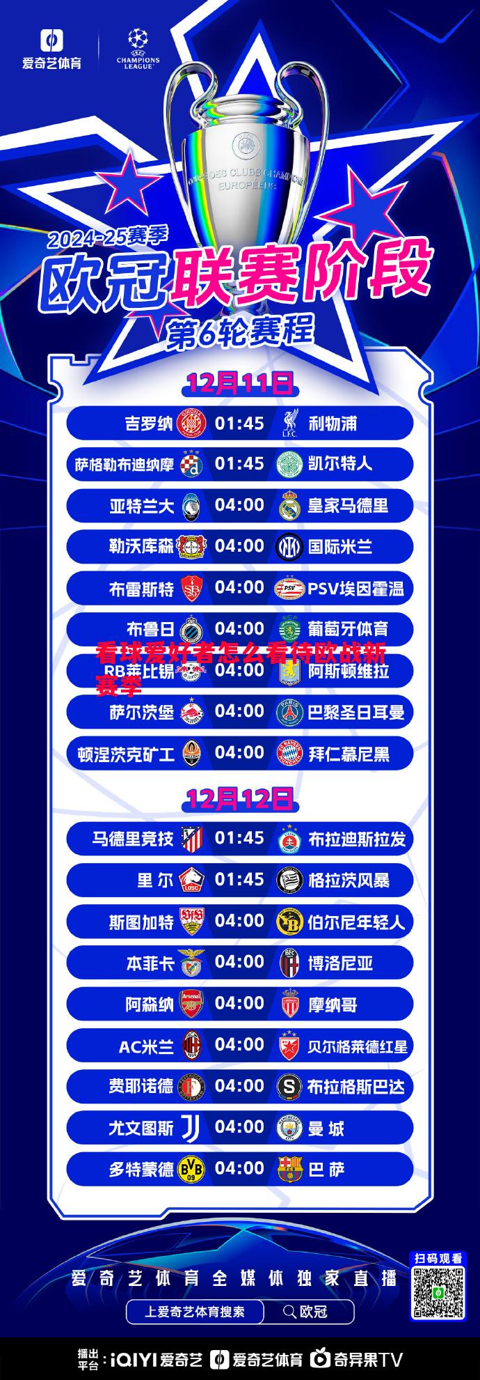 看球爱好者怎么看待欧战新赛季