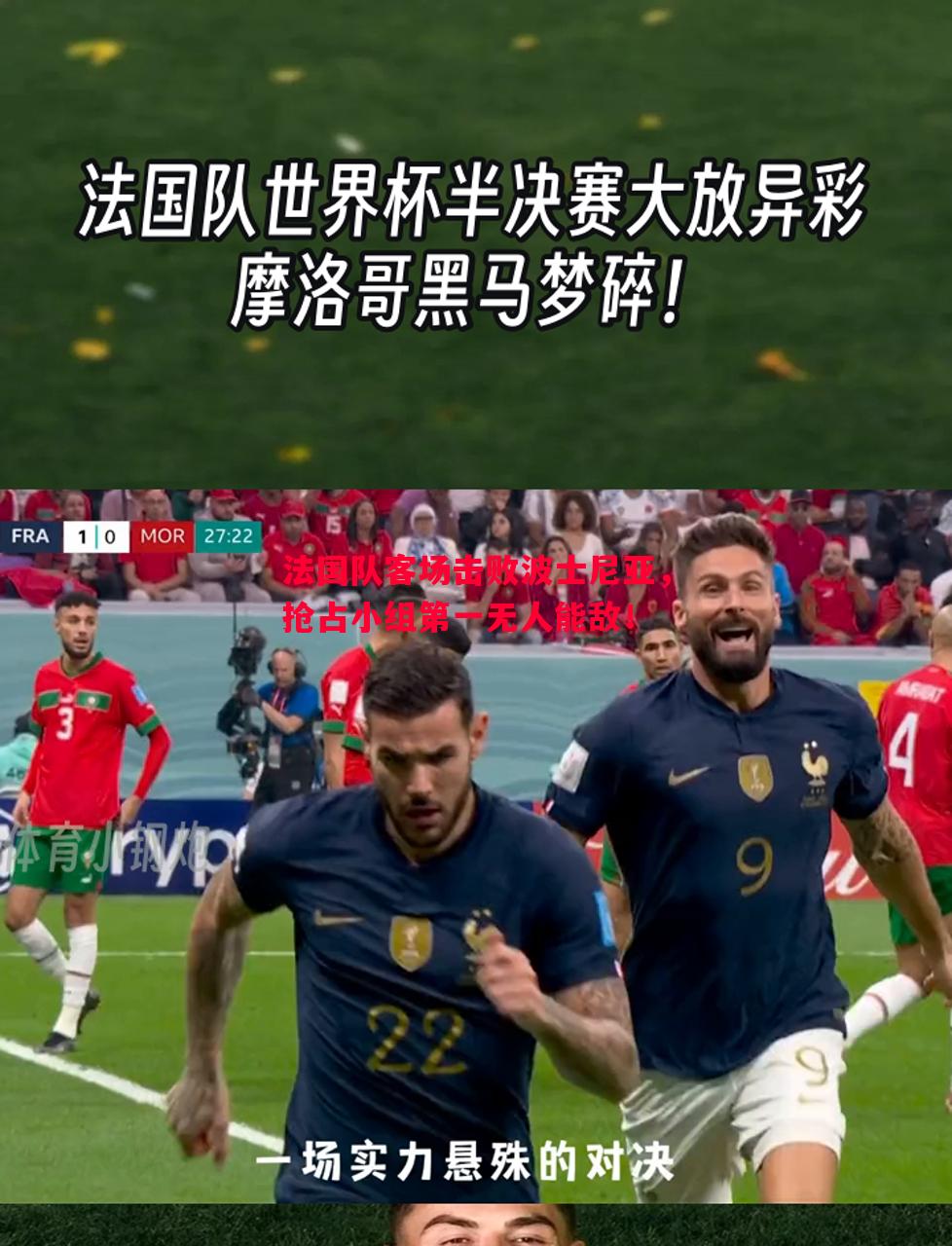 法国队客场击败波士尼亚,抢占小组第一无人能敌! 法国队客场击败波士尼亚,抢占小组第一无人能敌!
