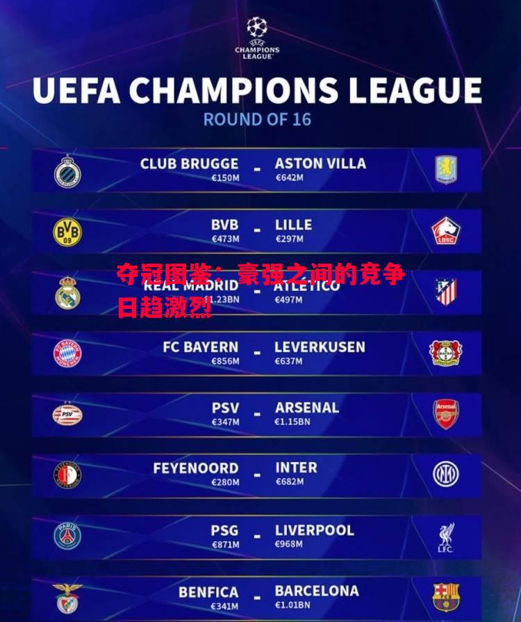 夺冠图鉴:豪强之间的竞争日趋激烈 夺冠图鉴:豪强之间的竞争日趋激烈